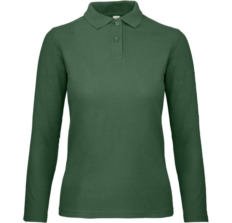 Ladies' Piqué Polo long-sleeve ID.001 LS
