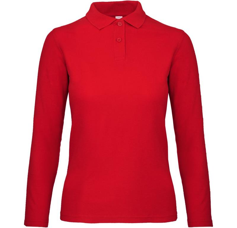 Ladies' Piqué Polo long-sleeve ID.001 LS