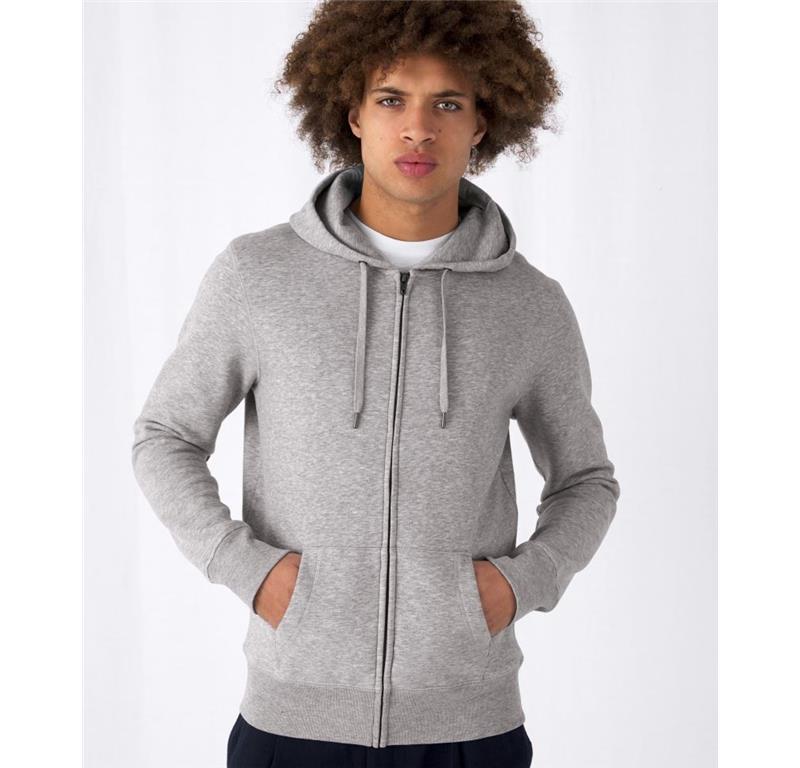Herren Kapuzen Sweatjacke KING Zipped Ho