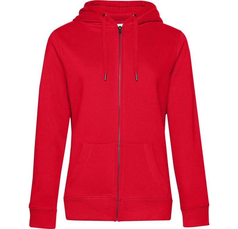 Ladies' Hooded Sweat Jacket QUEEN Zipped