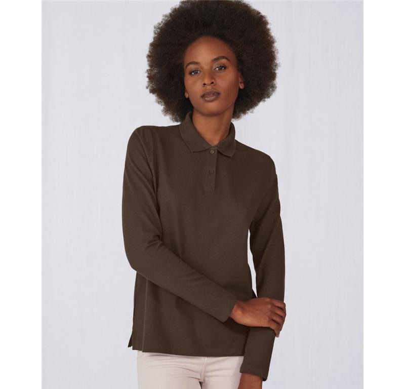 Ženska polo majica z dolgimi rokavi W464