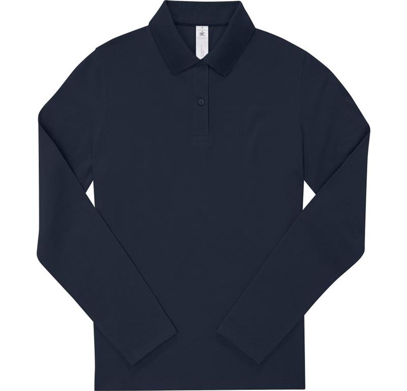 Schweres Damen Piqué Polo langarm My Pol
