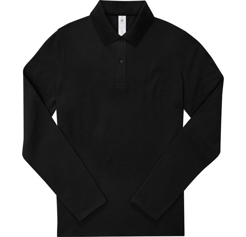 Schweres Damen Piqué Polo langarm My Pol