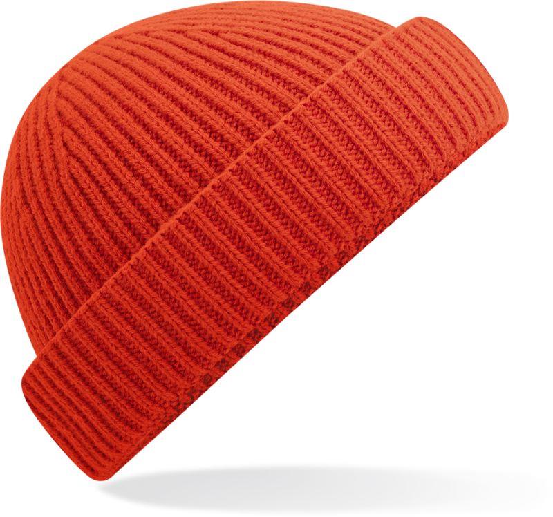 Kurze Strickmütze mit Umschlag "Harbour"