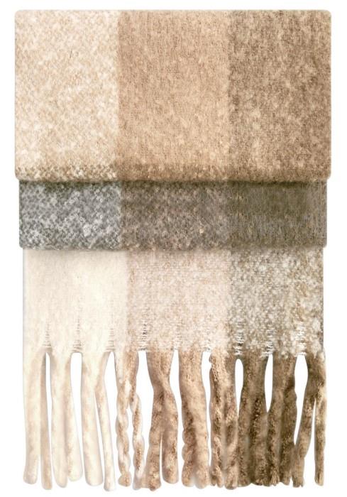 Scarf "Fluffy Check" B 494R