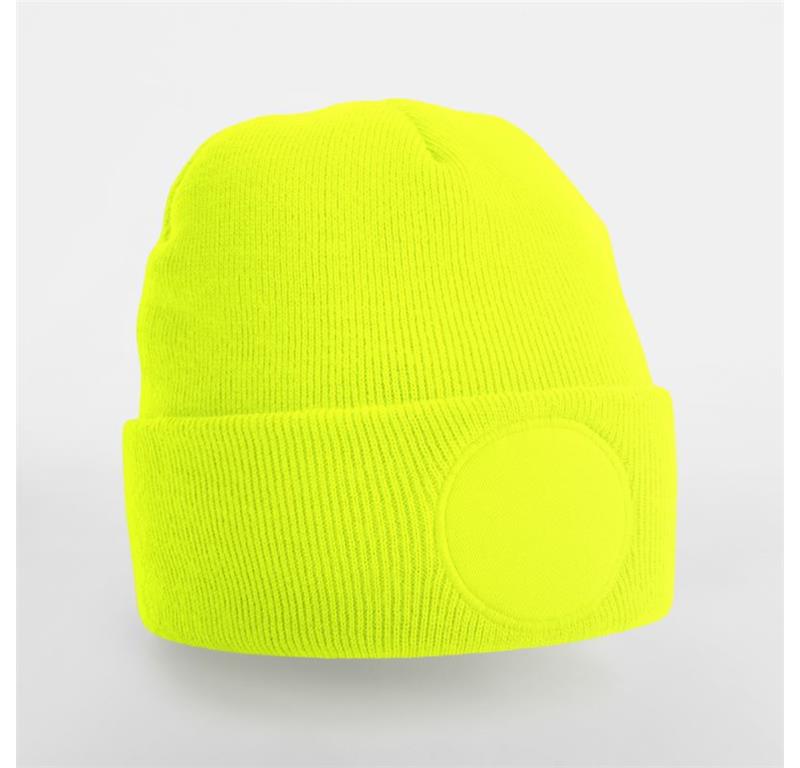 Circular Patch Beanie B446