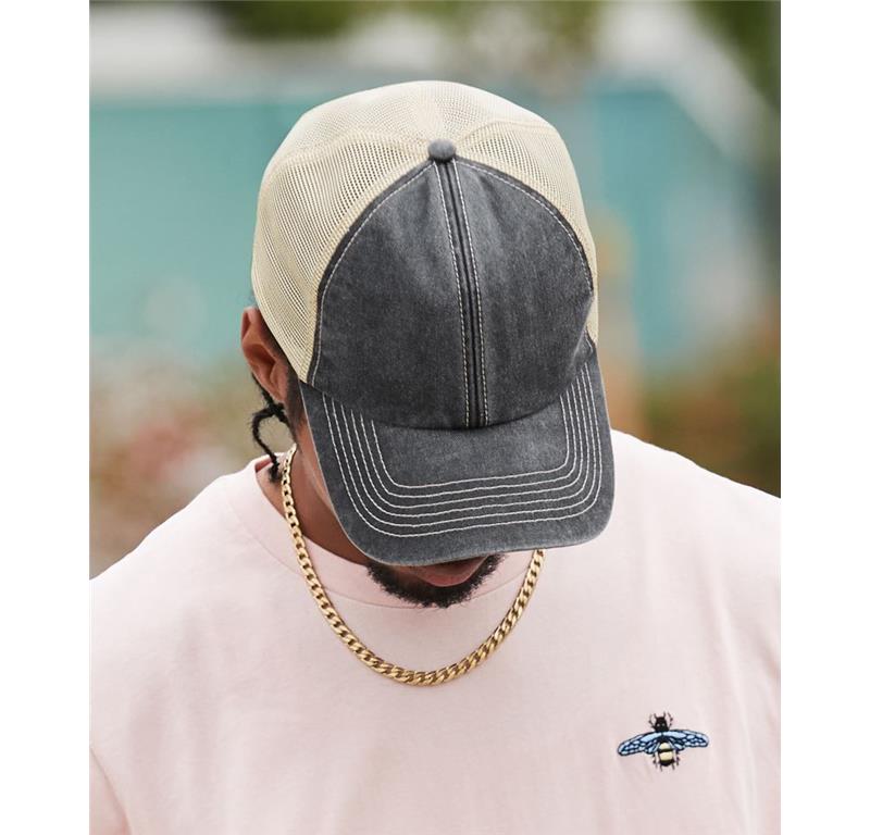 6 Panel Vintage Trucker Kappe Beechfield