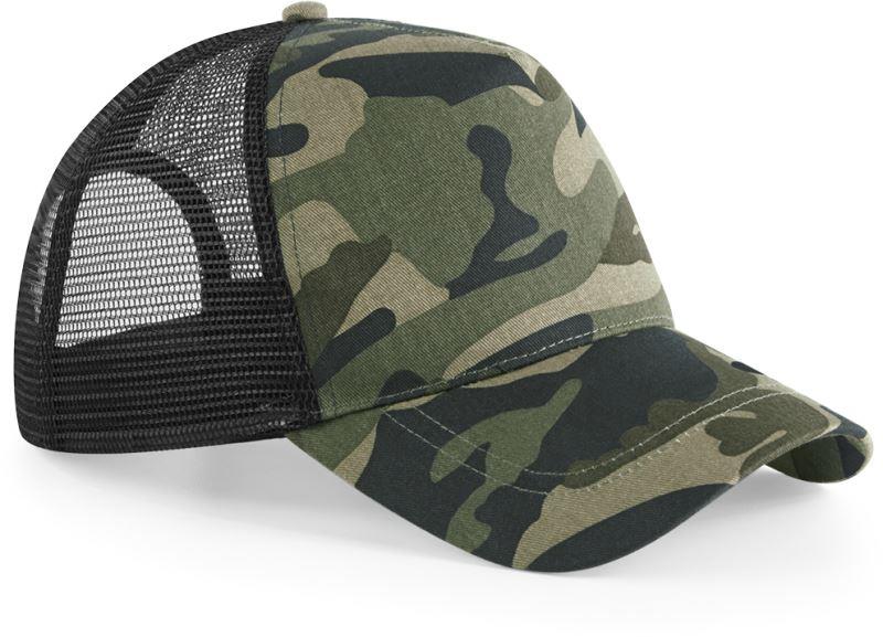 5 Panel Trucker Kappe "Camo" B694