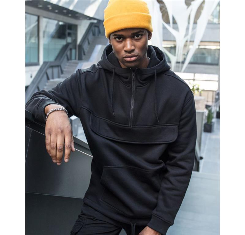 Hooded Sweater with 1/4 Zip BY 098