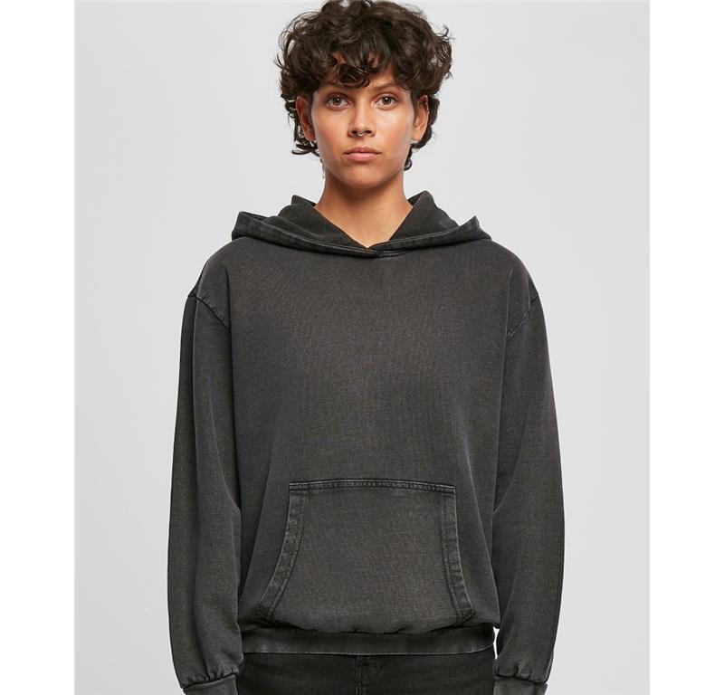 Damen Kapuzen Sweater "Acid Wash" BY 194