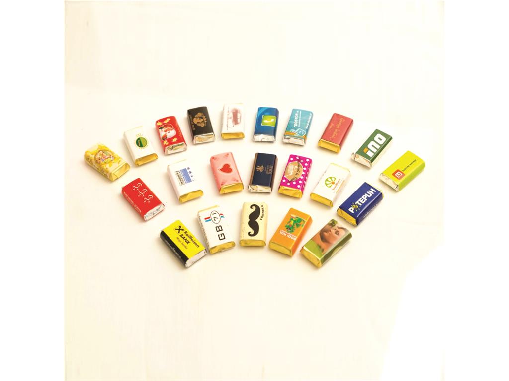 Kleine dunkle Schokoladentafeln 2,9g