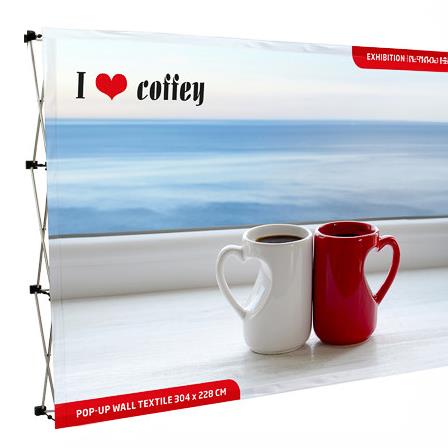 Promocijska tekstilna stena 3 x 4