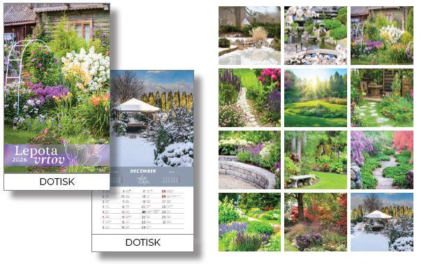 Koledar LEPOTA VRTOV