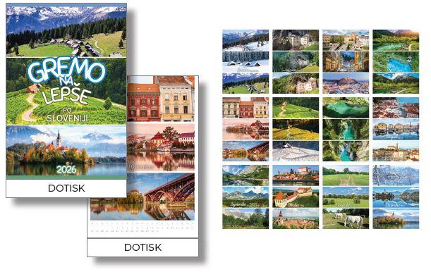 Koledar GREMO NA LEPŠE PO SLOVENIJI