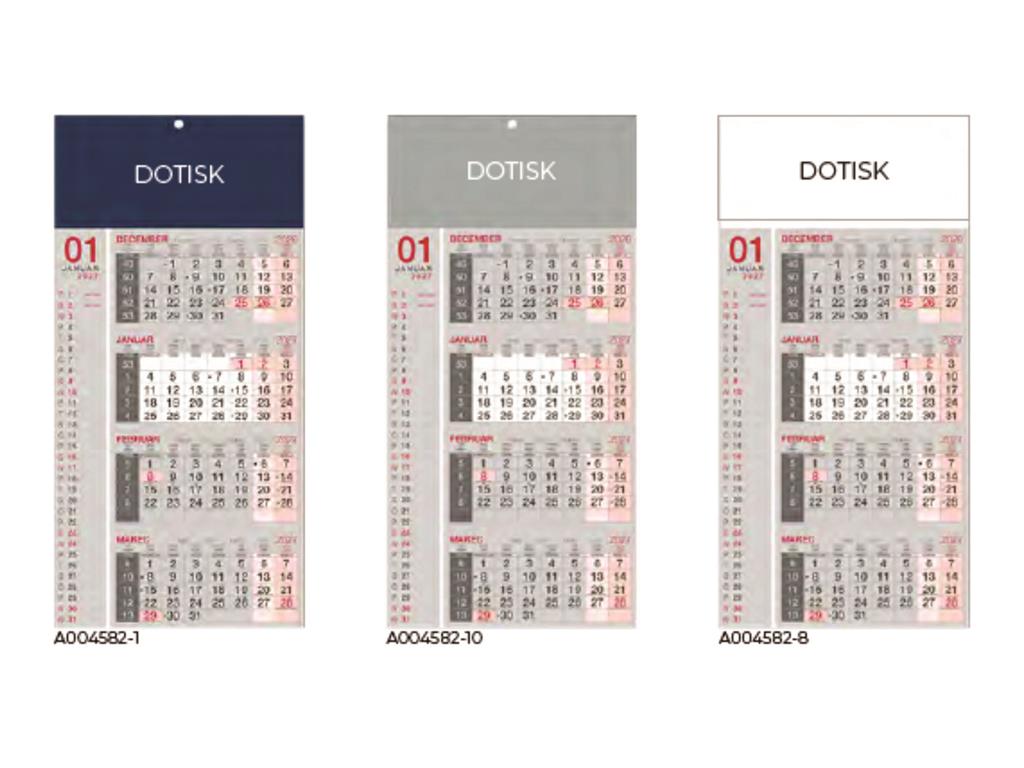 4-mesečni LEPLJEN koledar A004582