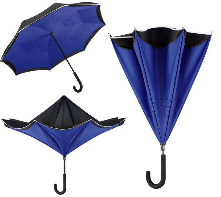 Vzvratno zložljiv dežnik 7715 - O109cm