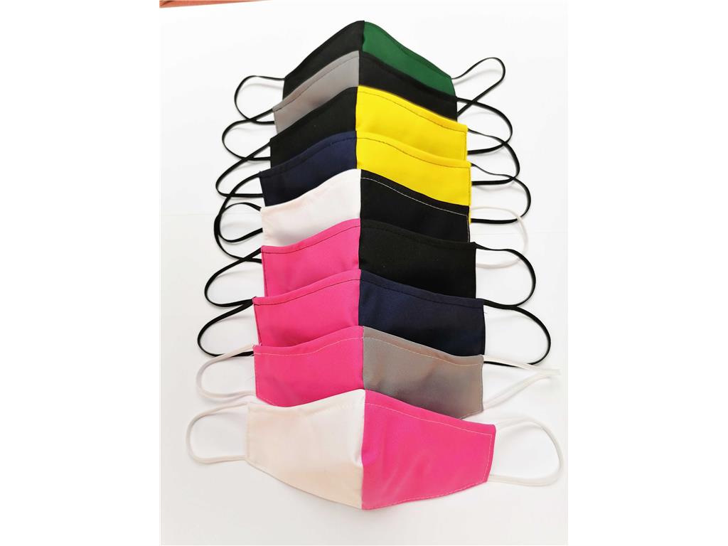Pralne zaščitne maske 2-slojne dvobarvne