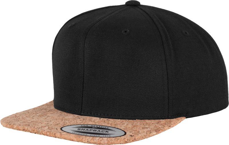 6 Panel Cap with Cork Flat Peak 6089CO