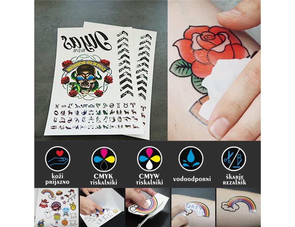 Tattoo papir A4 CMYW