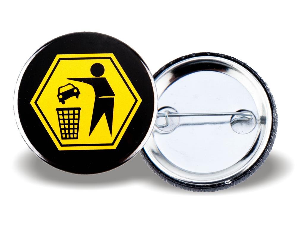 Broška okrogla 25 mm