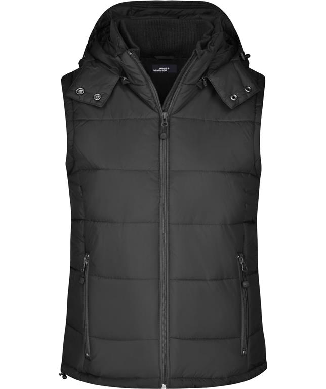 Ladies' Hooded Padded Vest JN 1005