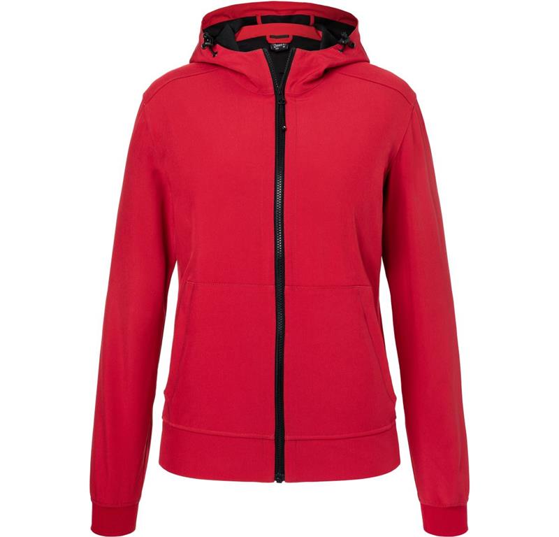 Damen 2-Lagen Kapuzen Softshell Jacke JN