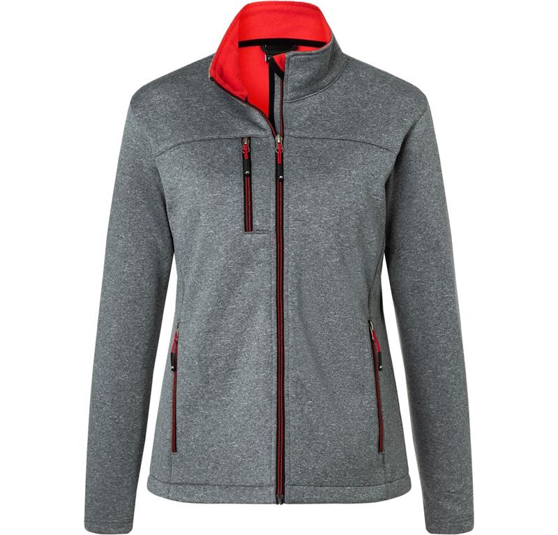 Damen 2-Lagen Melange Softshell Jacke JN