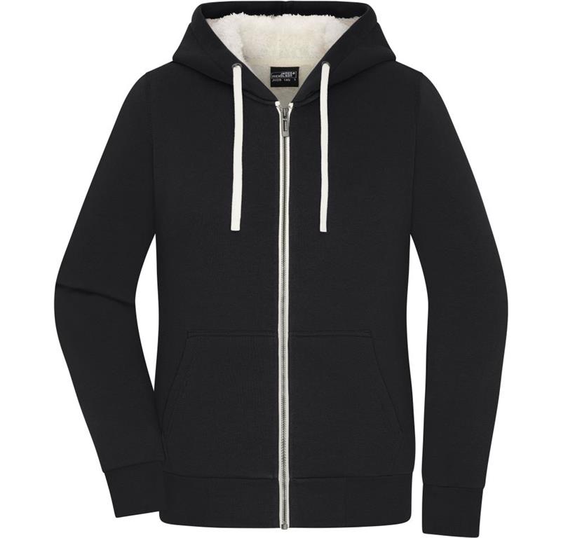 Ladies' Hooded Sweat Jacket "Sherpa" JN
