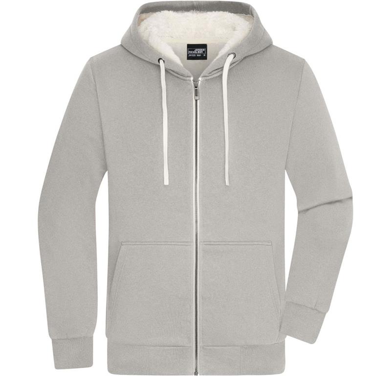 Men's Hooded Sweat Jacket "Sherpa" JN 13