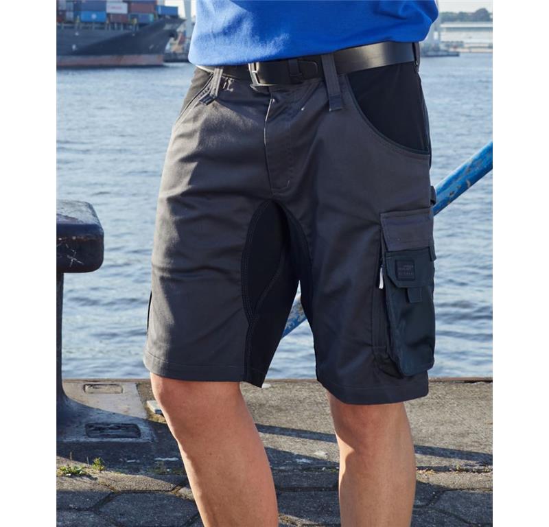 Workwear Stretch Bermuda Shorts "Slim Li