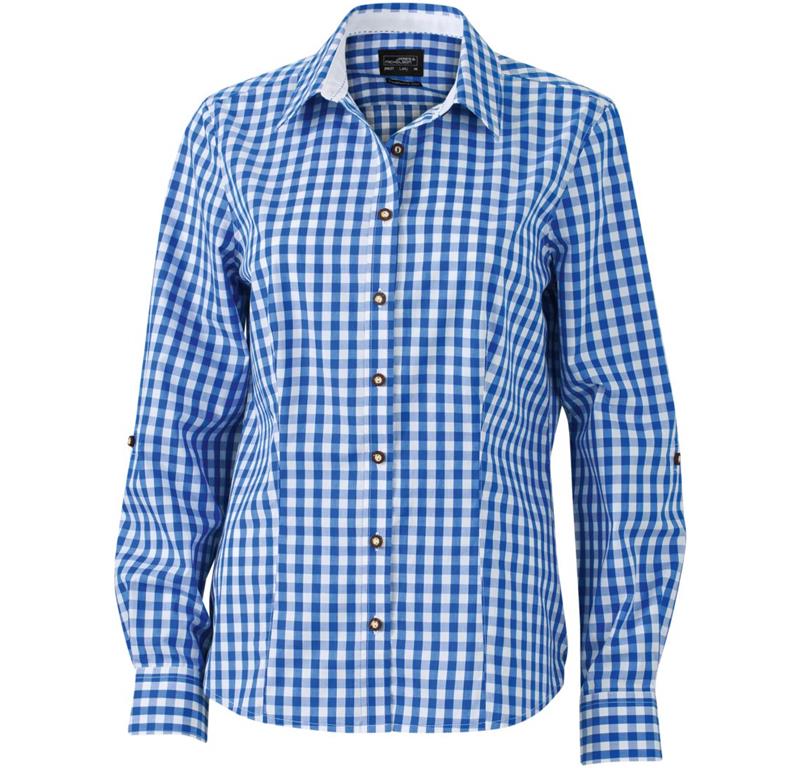 Poplin Checkered Traditional Blouse JN 6