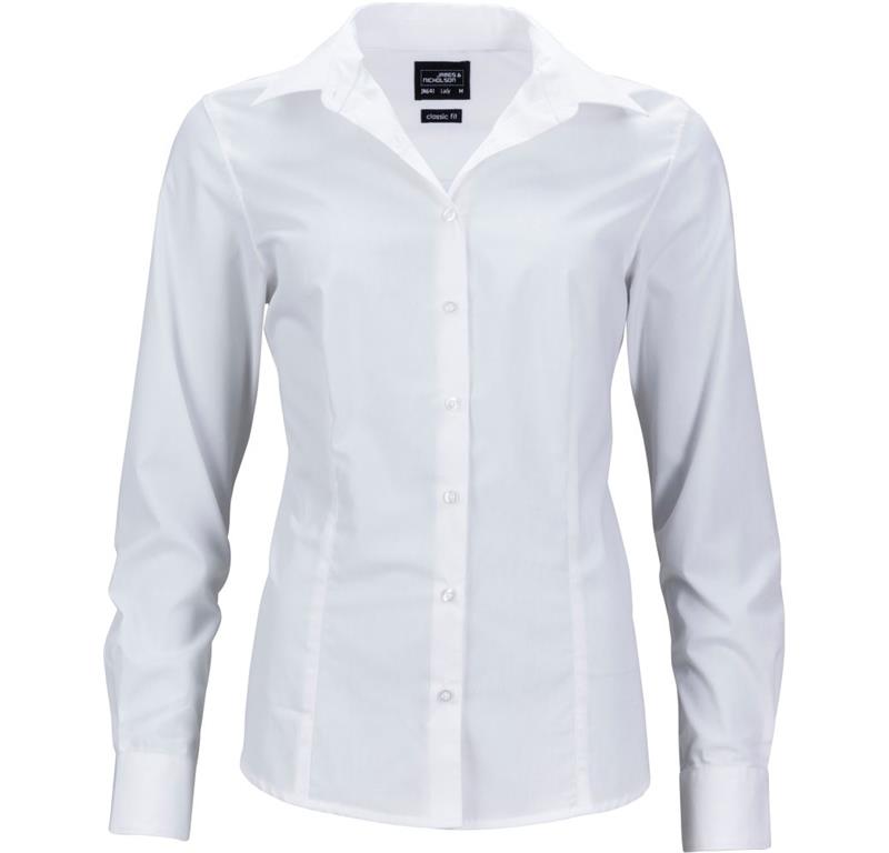 Poplin Business Blouse long-sleeve JN 64
