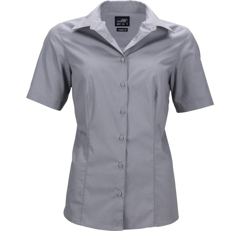 Popeline Business Bluse kurzarm JN 643