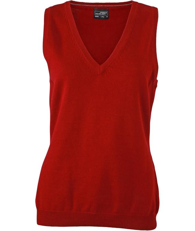 Ladies' V-Neck Pullover sleeveless JN 65
