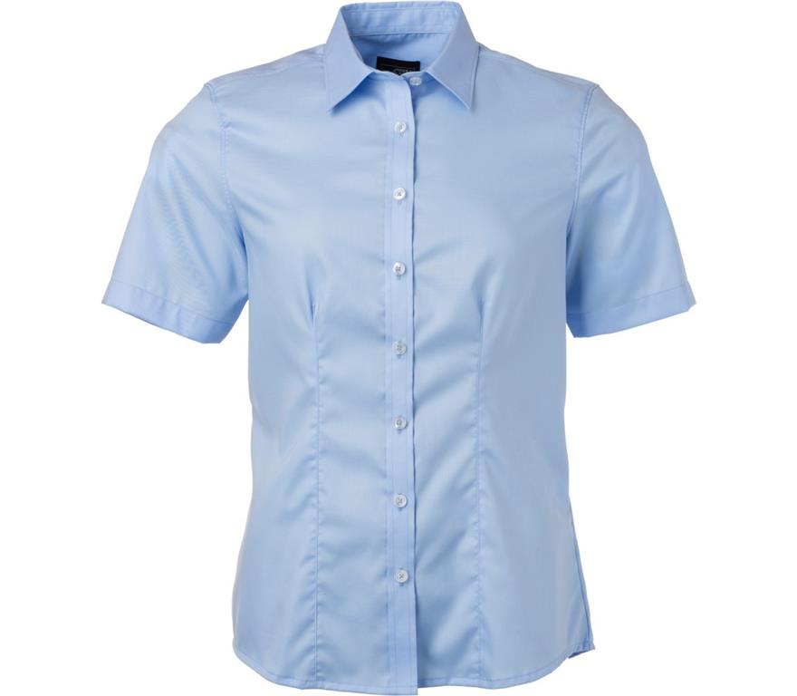 Micro-Twill Bluse kurzarm JN 683