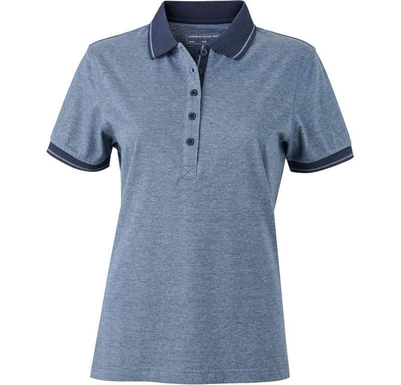 Ladies' Jersey Melange Polo JN 705