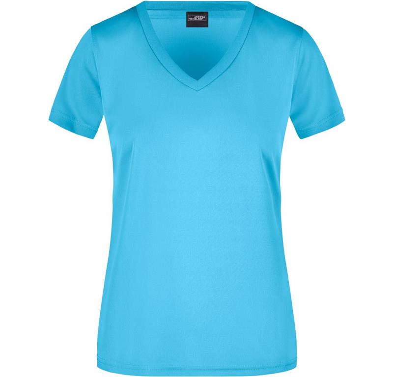 Damen V-Ausschnitt Sport T-Shirt JN 735