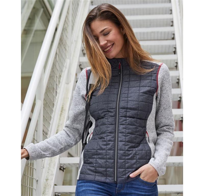 Ladies' Knitted Hybrid Jacket JN 741