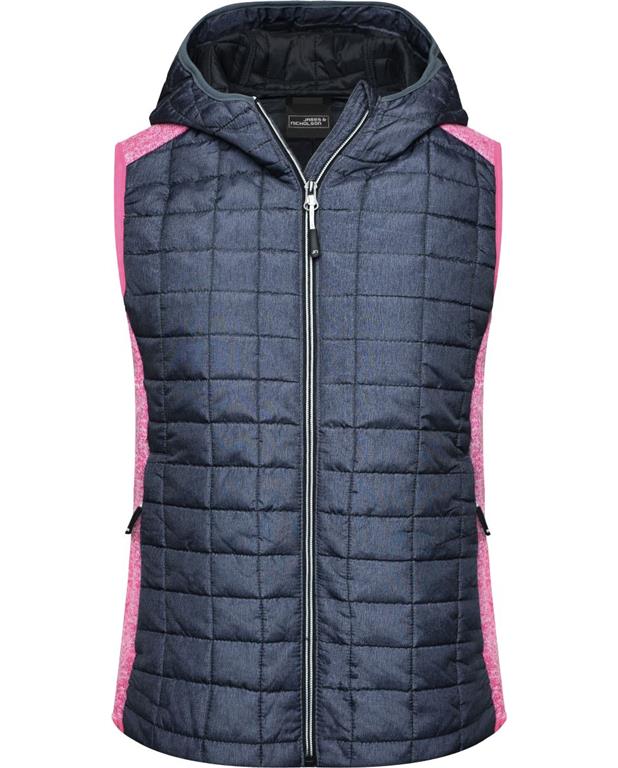 Damen Hybrid Strickfleece Gilet JN 767