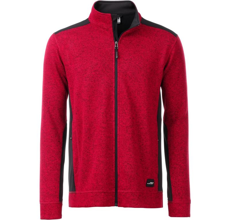 Herren Workwear Strickfleece Jacke - Str