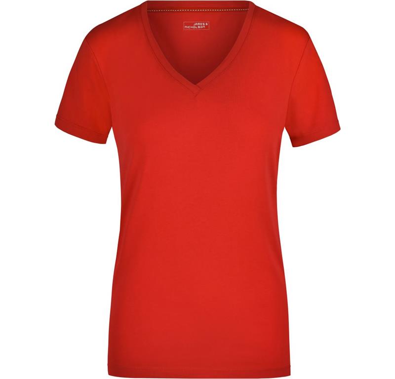 Ladies' Stretch V-Neck T-Shirt JN 928