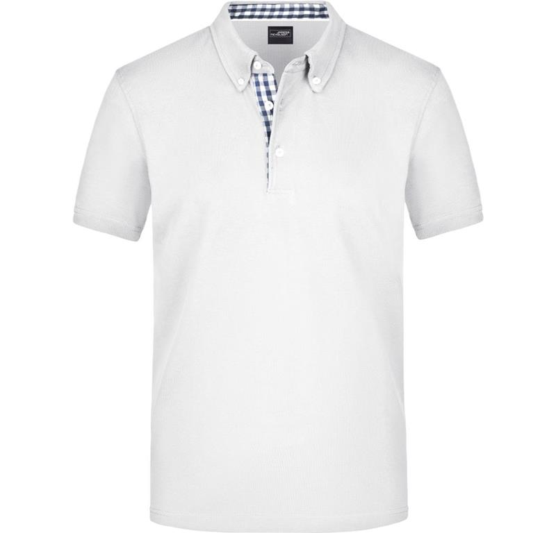Herren Button-Down Piqué Polo JN 964