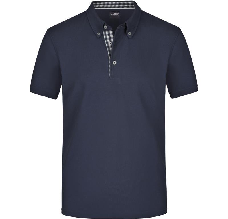 Herren Button-Down Piqué Polo JN 964