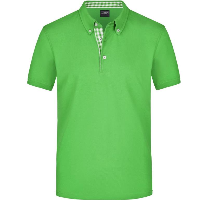 Men's Button-Down Piqué Polo JN 964