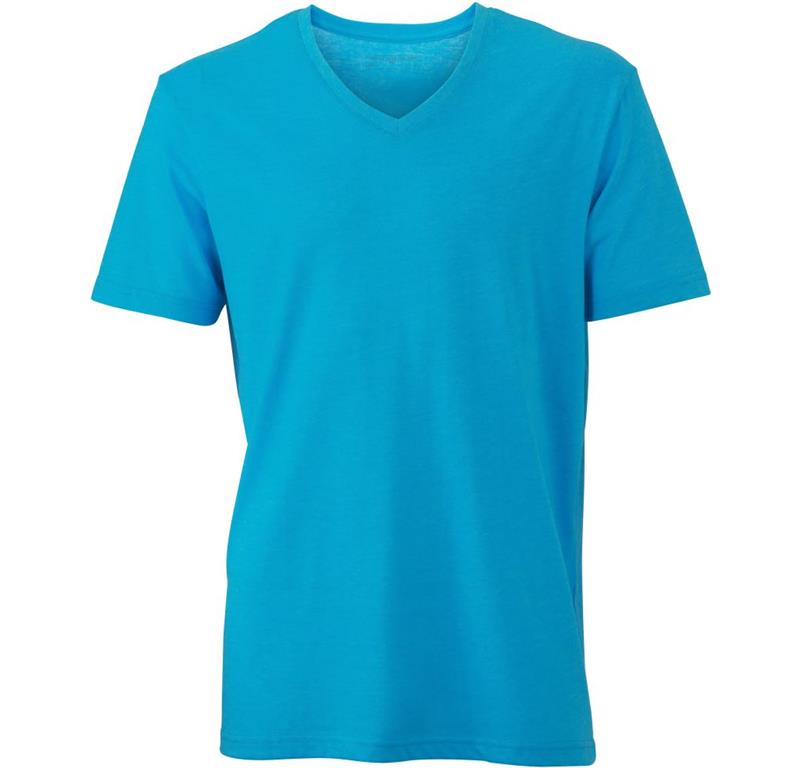 Men's V-Neck Melange T-Shirt JN 974
