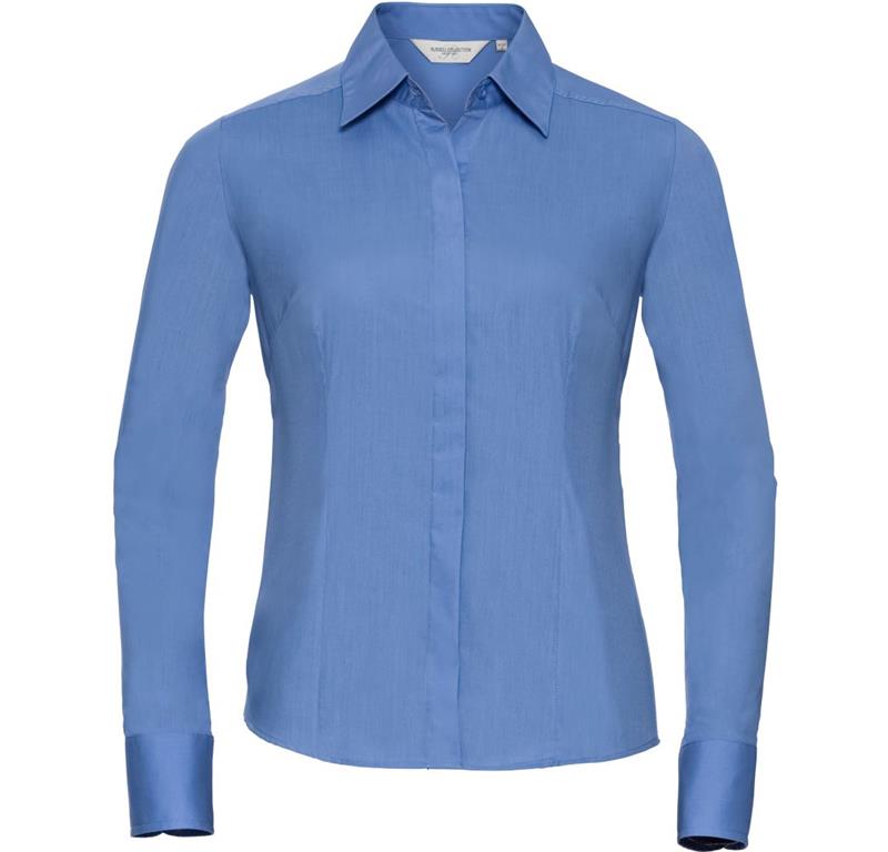Körperbetonte Popeline Bluse 924F