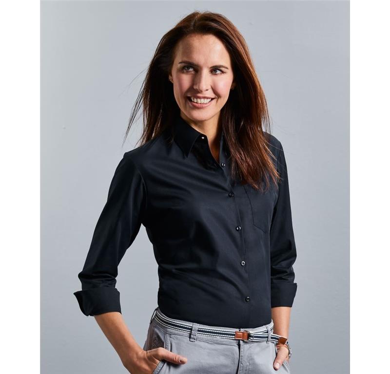 Popeline Bluse langarm 936F