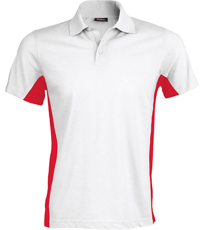 2-farbiges Polo "Flag" K232