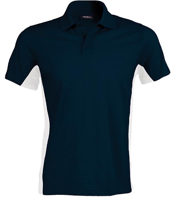 2-farbiges Polo "Flag" K232