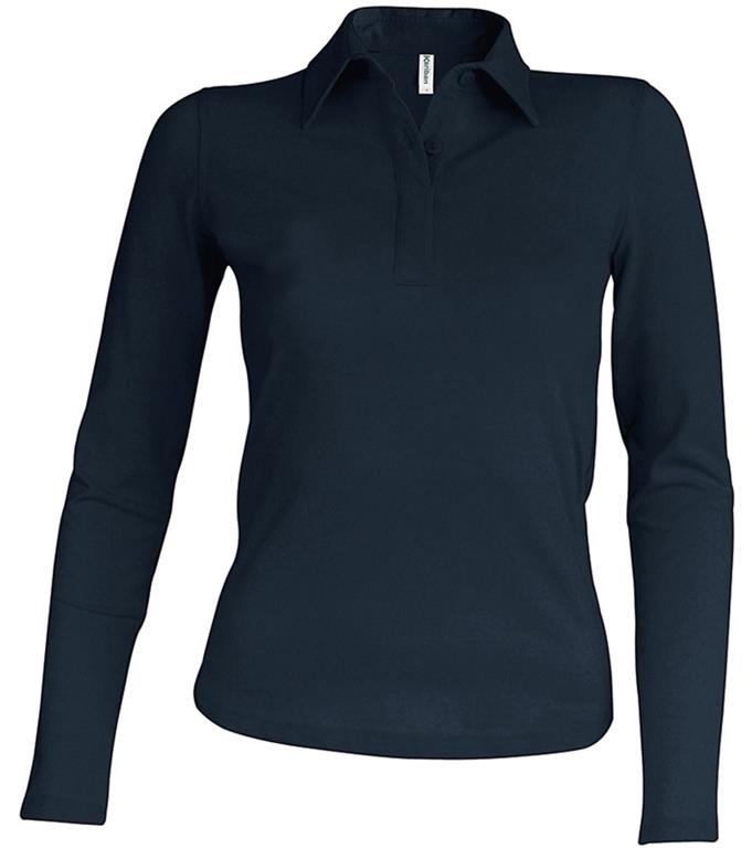 Damen Piqué Polo langarm K244